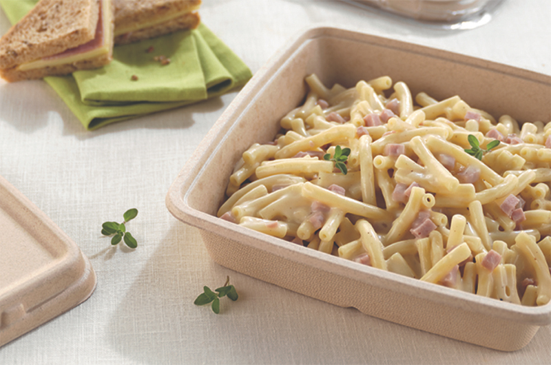 Square biodegradable food bowls