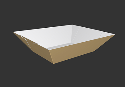 Fried food trays with printing