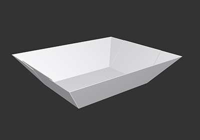 Fried food trays with printing