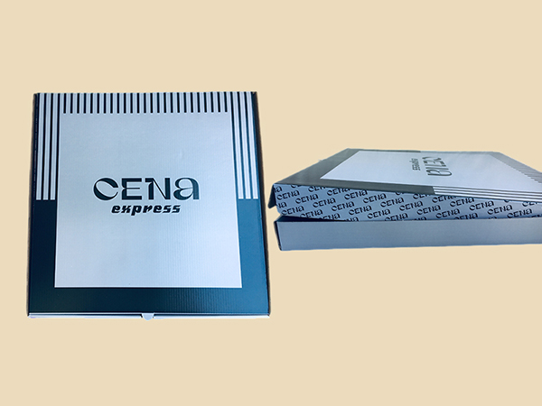 Pizza boxes with offset print