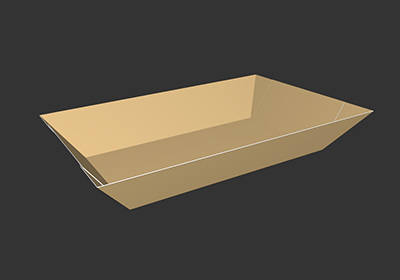 Fried food trays with printing