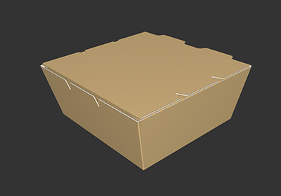 Delivery foldable meal boxes