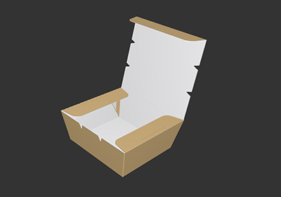 Delivery foldable meal boxes