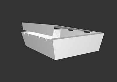 Delivery foldable meal boxes