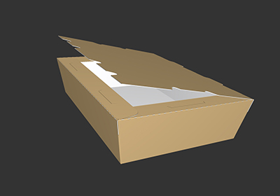 Delivery foldable meal boxes