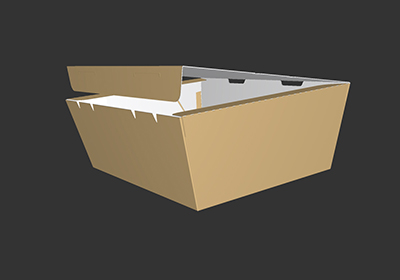 Delivery foldable meal boxes