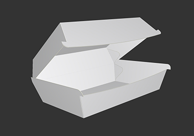 Burger branded boxes