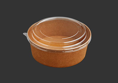 Printed cardboard salad & soup bowls