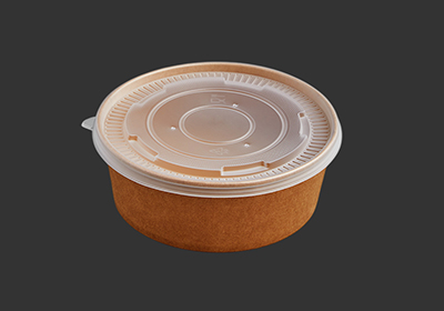 Printed cardboard salad & soup bowls