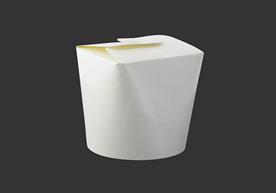 Printed paper noodle boxes