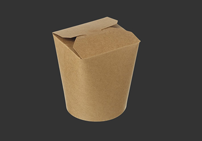 Printed paper noodle boxes