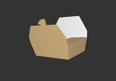 Delivery cardboard meal boxes