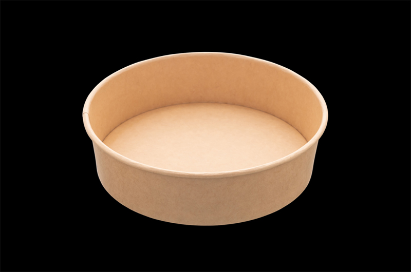 Biodegradable round salad bowls