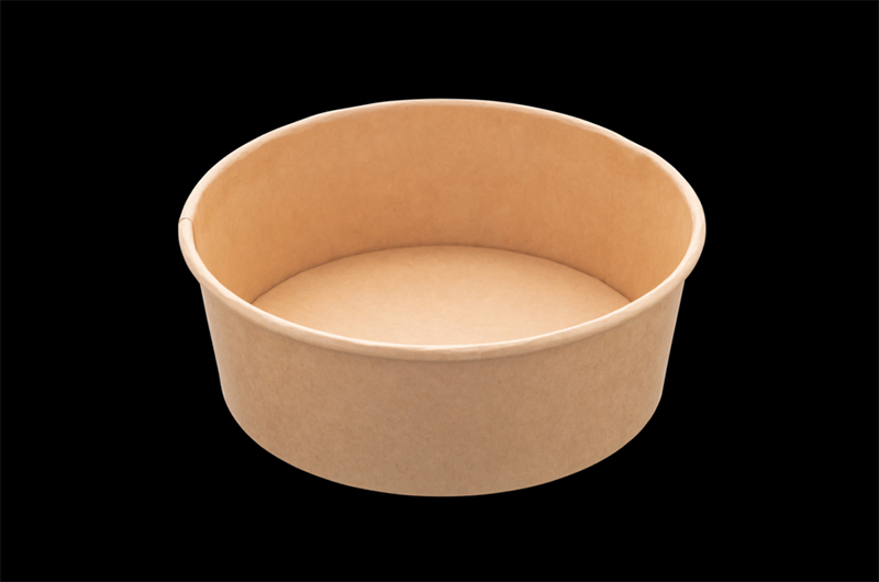 Biodegradable round salad bowls
