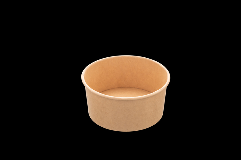 Biodegradable round salad bowls