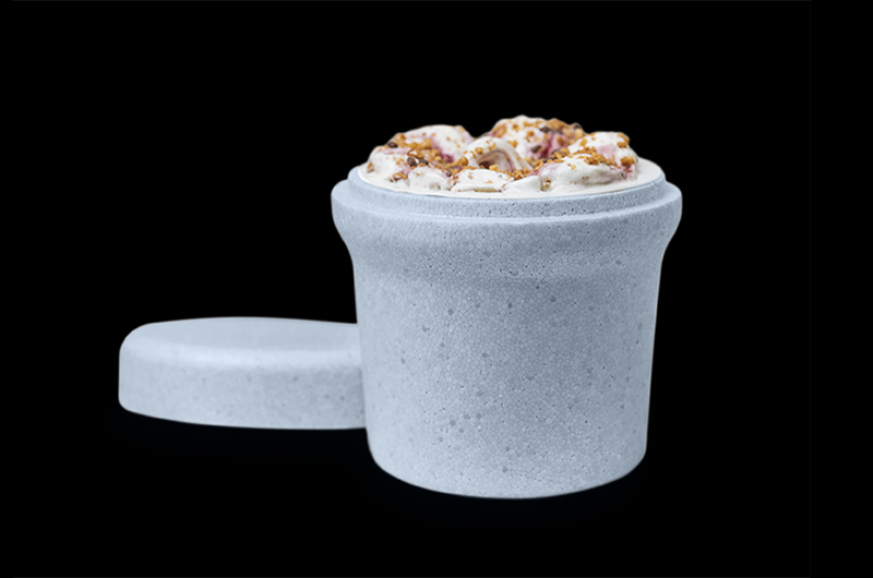 Recyclable ice cream transport and storage containers