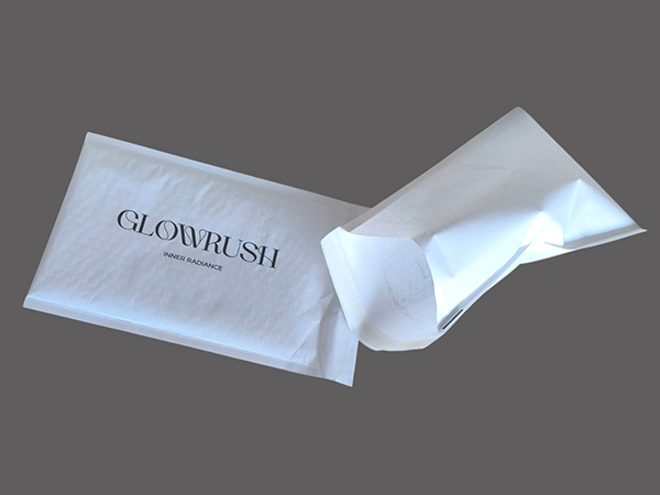 Printing on paper white/kraft bubble envelopes for fragile items