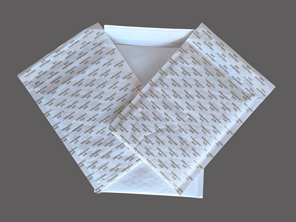 Printing on paper white/kraft bubble envelopes for fragile items
