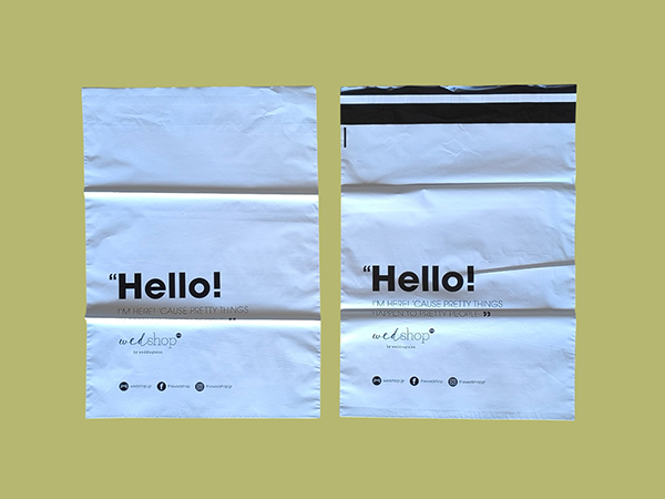 E-commerce bags with document holder