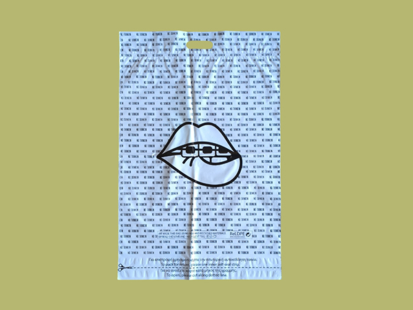 E-commerce bags with two adhesive tapes or document holder