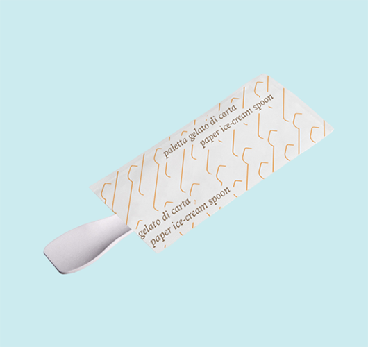 Paper biodegradable ice cream spoons