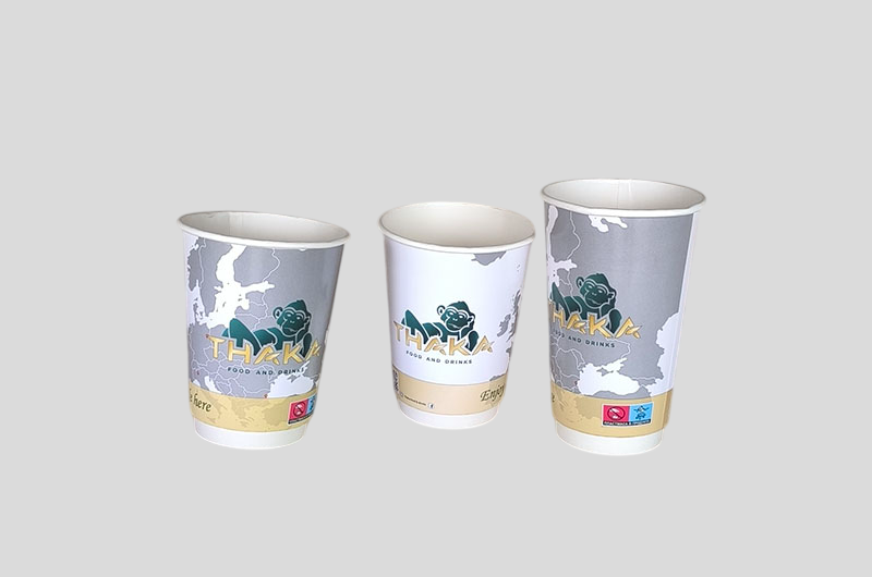 Printed paper coffee cups