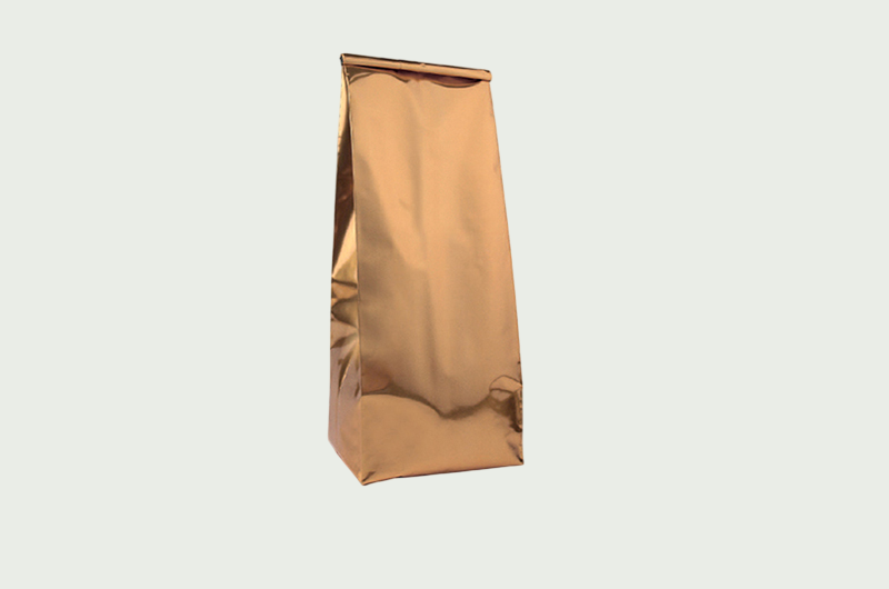 Side gusseted aluminum foil bags