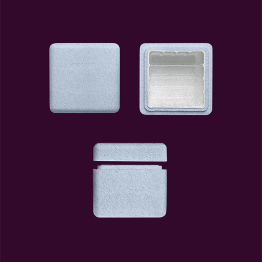 Recyclable ice cream containers, CUBE