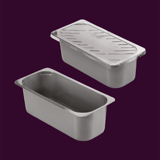 Plastic display ice cream baskets 4.75 and 5 L