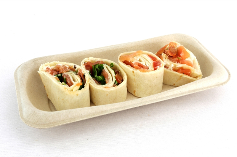 Biodegradable (PULP) trays for sushi