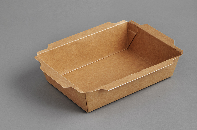 Paper boxes-trays for sushi with PET flat lid