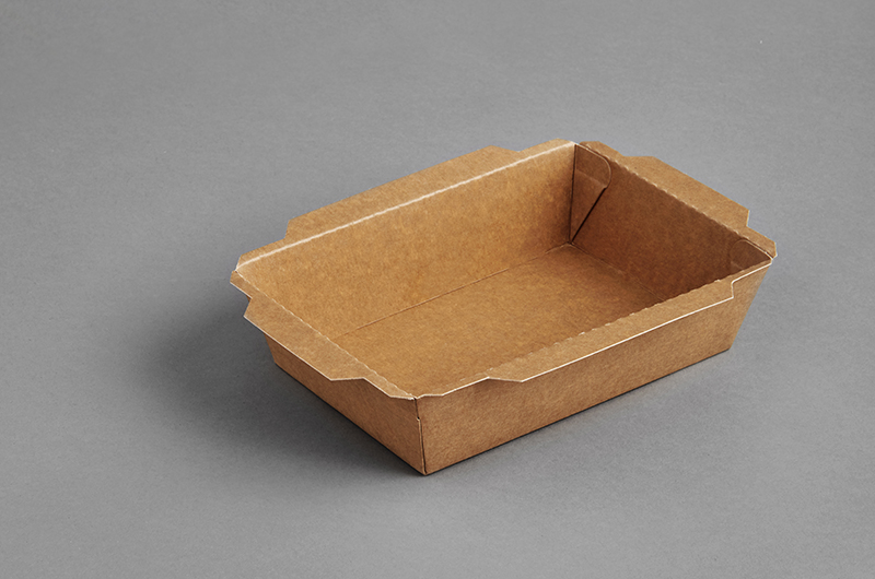 Paper boxes-trays for sushi with PET flat lid