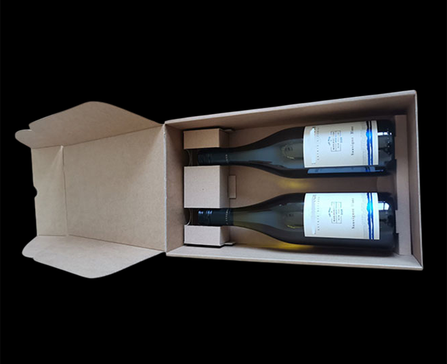 Branded paper boxes for 1-6 bottles
