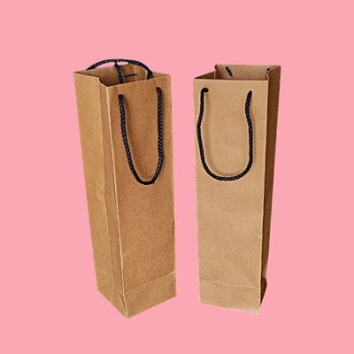 Disposable paper kraft bags, with a minimum quantity of 600 pieces