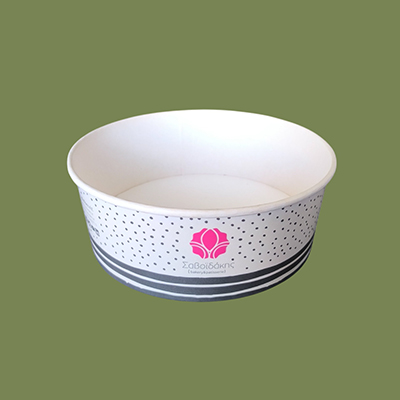 Salad bowls with printing and minimum quantity of 25.000 pieces