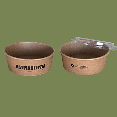 Salad bowls with printing and minimum quantity of 25.000 pieces